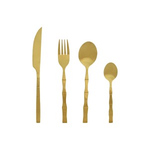 Besteck Home ESPRIT Gold Edelstahl 15 x 7 x 24 cm 16 Stücke
