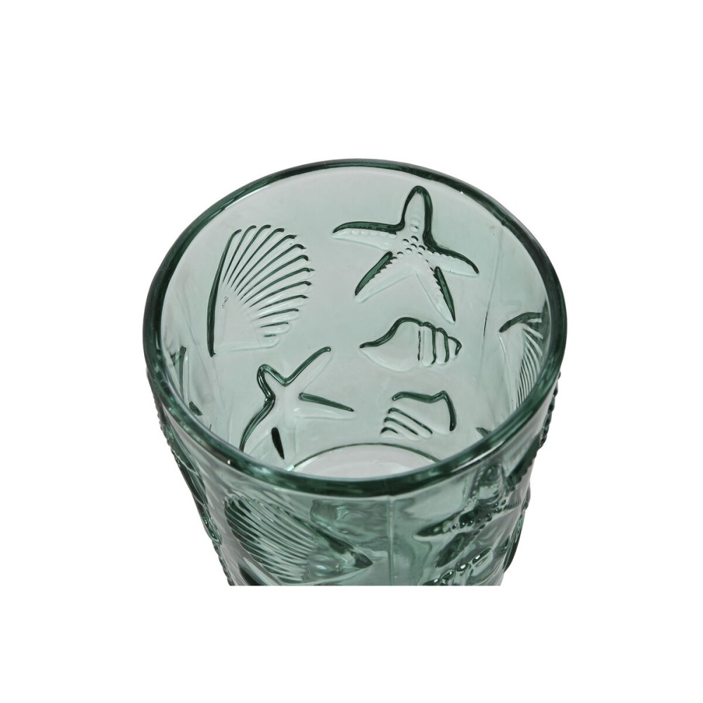 Gläsersatz Home ESPRIT türkis Kristall 345 ml (6 Stück)