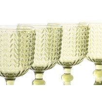 Gläsersatz Home ESPRIT grün Kristall 380 ml (6 Stück)