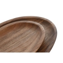 Geschirr-Set Home ESPRIT natürlich Akazienholz 26 x 18 x 1,6 cm