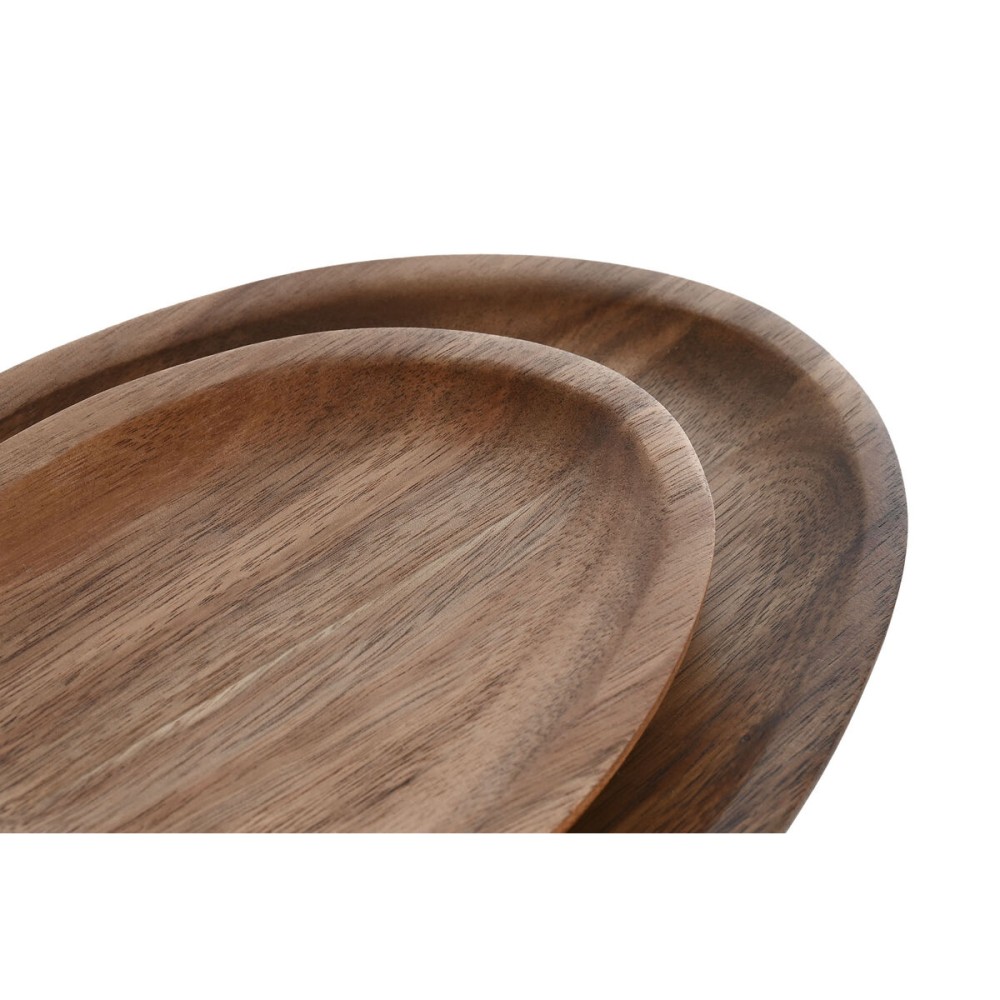 Geschirr-Set Home ESPRIT natürlich Akazienholz 26 x 18 x 1,6 cm