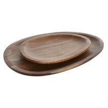 Geschirr-Set Home ESPRIT natürlich Akazienholz 26 x 18 x 1,6 cm