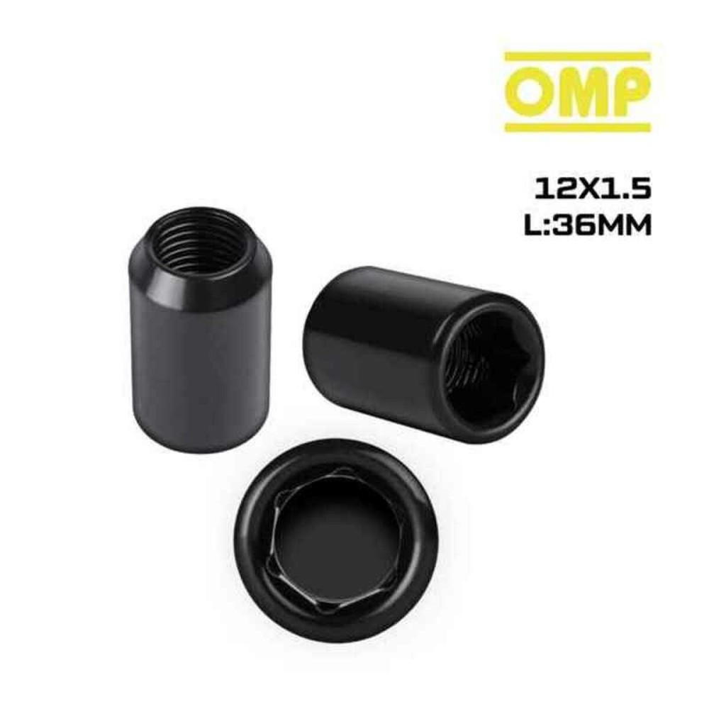 Ecrou OMP OMPS09721201 M12 x 1,50 4 uds Noir