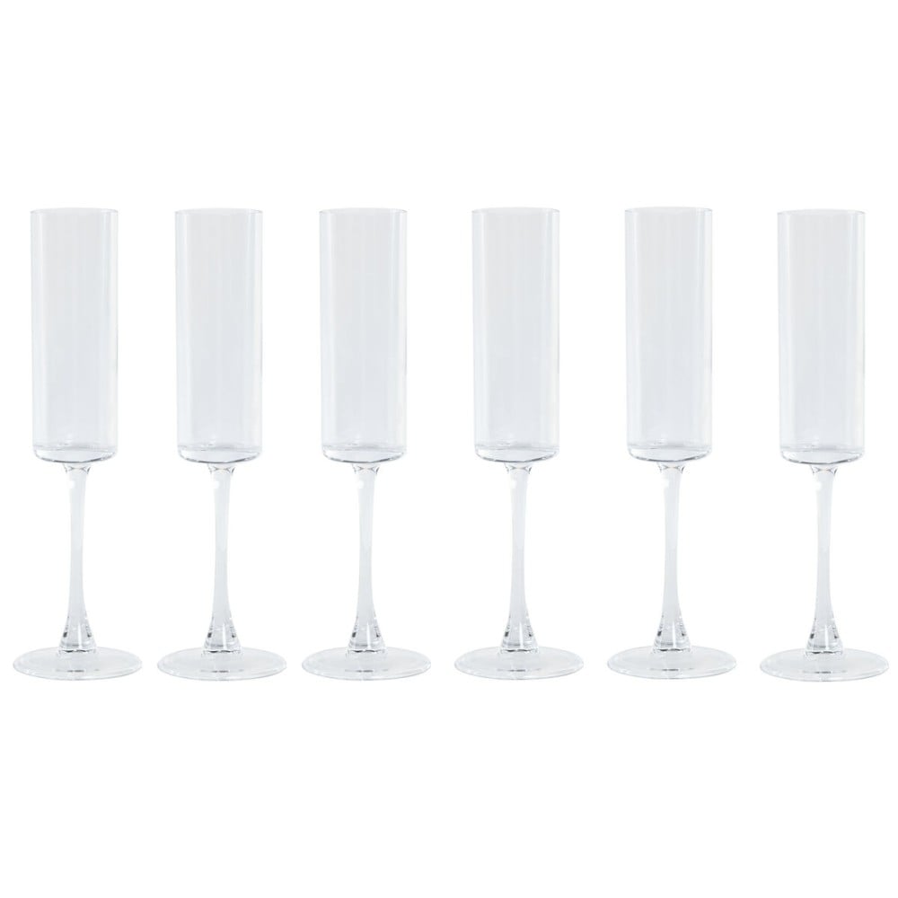 Champagnerglas Home ESPRIT Durchsichtig Kristall 160 ml (6 Stück)