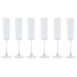 Coupe de champagne Home ESPRIT Transparent Verre 160 ml (6 Unités)
