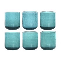 Gläserset Home ESPRIT türkis Kristall 320 ml (6 Stück)
