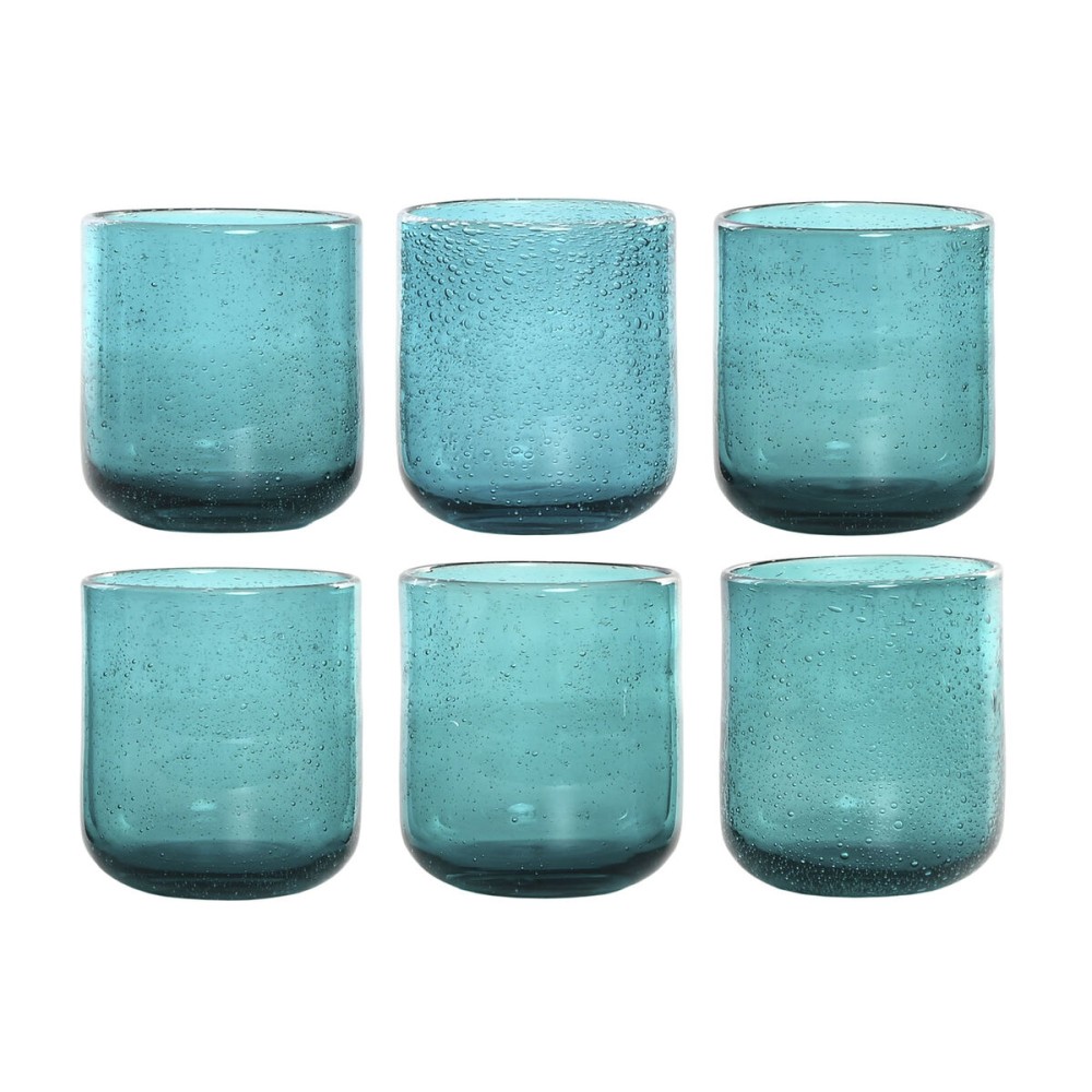 Gläserset Home ESPRIT türkis Kristall 320 ml (6 Stück)