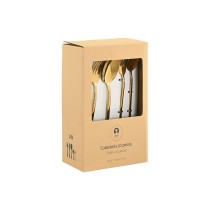 Besteck Home ESPRIT Gold Edelstahl 17 x 7 x 24 cm 20 Stücke