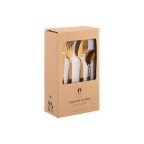 Besteck Home ESPRIT Gold Edelstahl 15 x 7 x 24 cm 16 Stücke