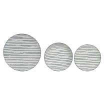Tableware Home ESPRIT Blue Porcelain Stripes Mediterranean 18 Pieces