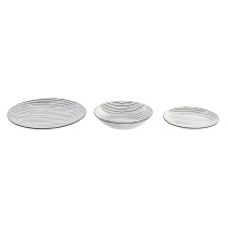 Tableware Home ESPRIT Blue Porcelain Stripes Mediterranean 18 Pieces