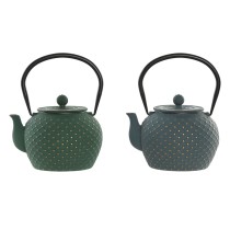 Teapot Home ESPRIT Blue Green Stainless steel Iron 1 L (2 Units)