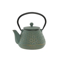 Teekanne Home ESPRIT grün Edelstahl Eisen 600 ml