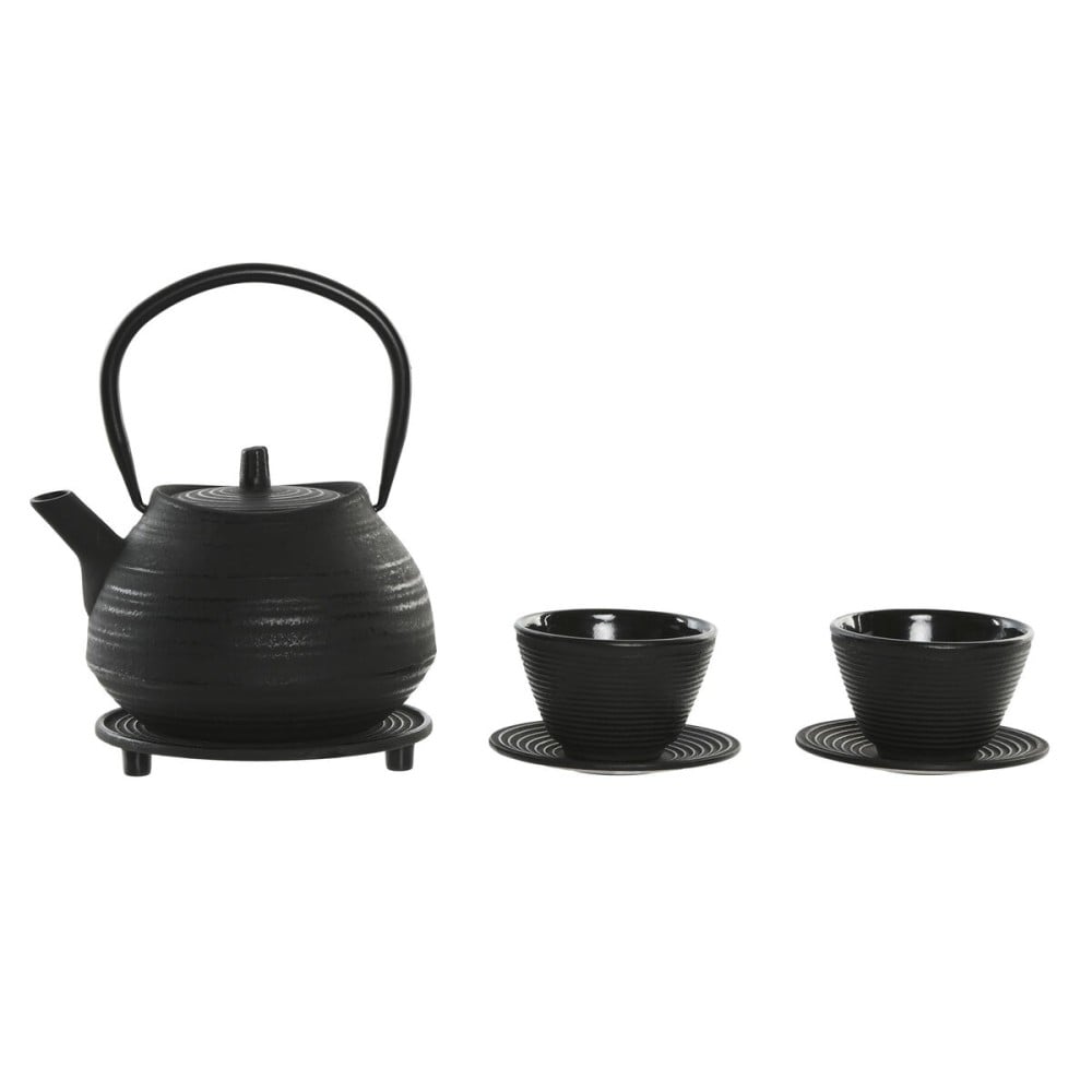 Teekanne Home ESPRIT Schwarz Edelstahl Eisen 800 ml