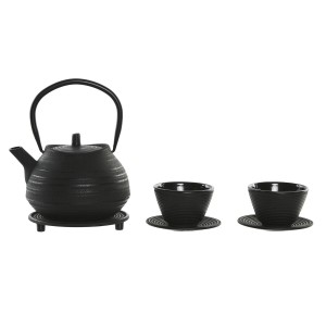 Théière Home ESPRIT Noir Acier inoxydable Fer 800 ml