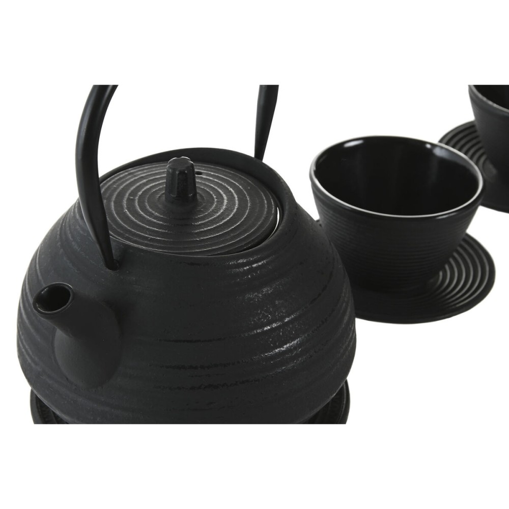 Théière Home ESPRIT Noir Acier inoxydable Fer 800 ml