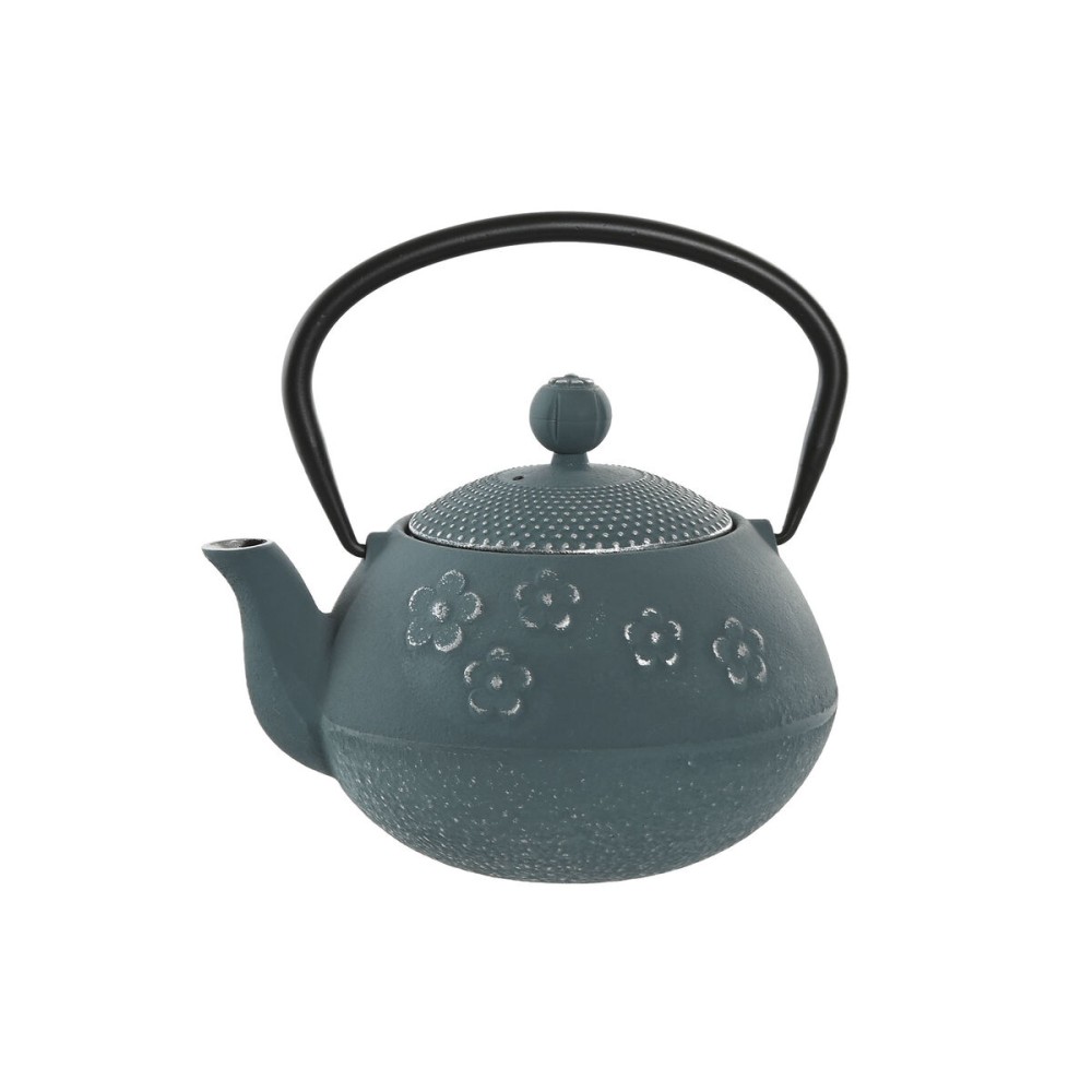 Théière Home ESPRIT Bleu Acier inoxydable Fer 800 ml