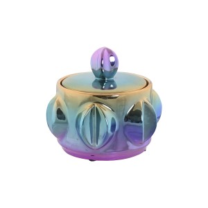 Vase Home ESPRIT Bunt Steingut Moderne 15 x 15 x 14 cm