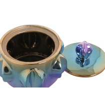 Vase Home ESPRIT Bunt Steingut Moderne 15 x 15 x 14 cm