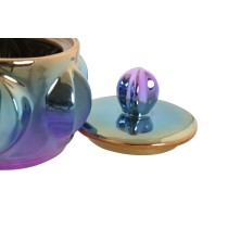 Vase Home ESPRIT Multicolour Stoneware Modern 15 x 15 x 14 cm