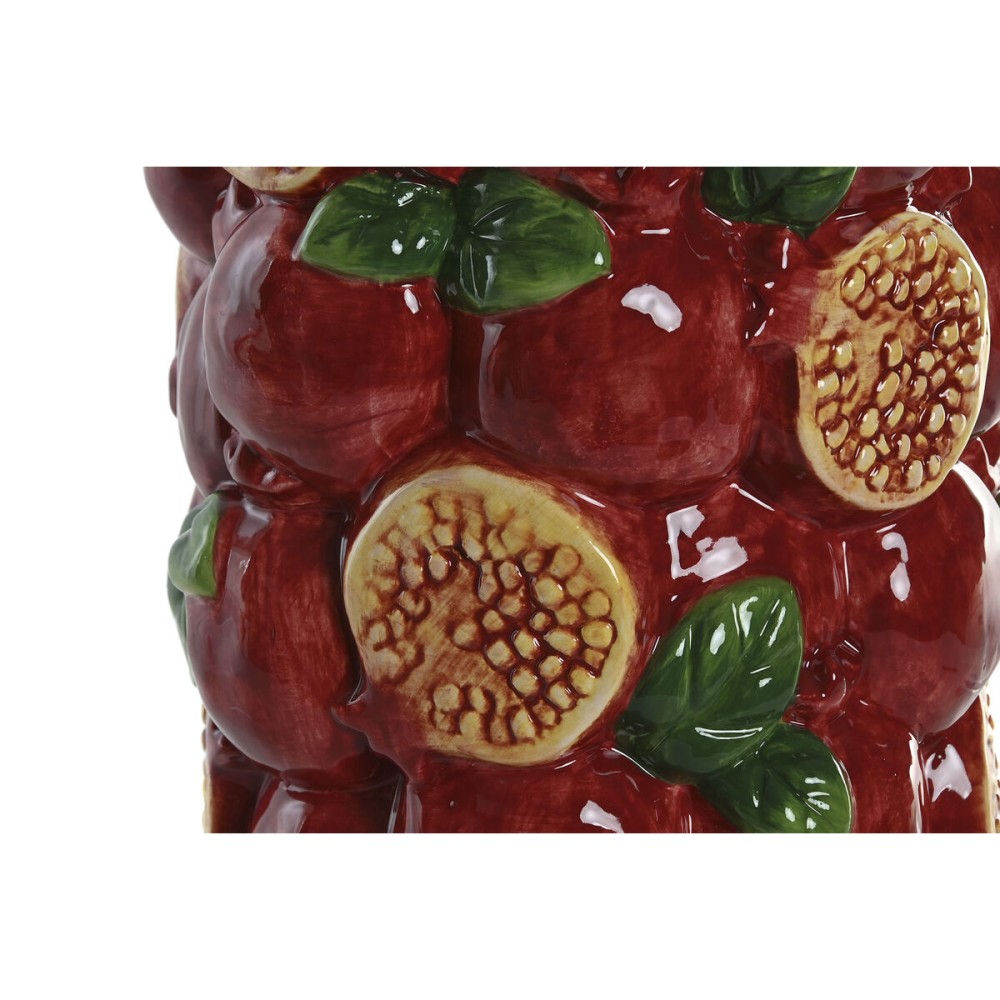 Vase Home ESPRIT Green Maroon Ceramic 21 x 21 x 30 cm