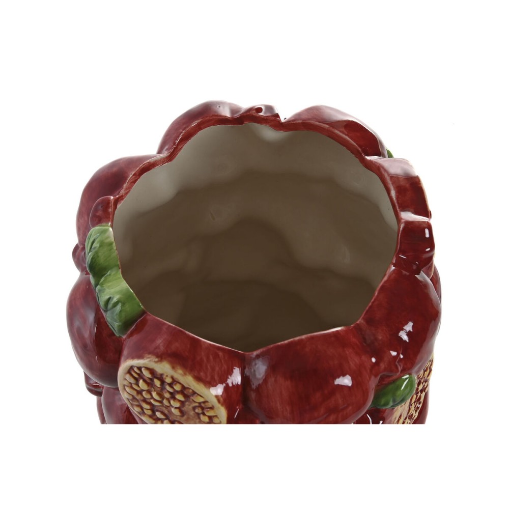 Vase Home ESPRIT Green Maroon Ceramic 21 x 21 x 30 cm