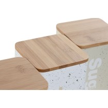 Boîte Home ESPRIT Beige Gris (2 Unités) (6 Unités)