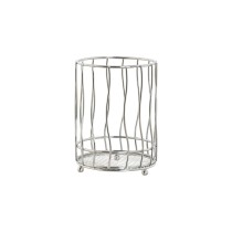 Cutlery basket Home ESPRIT Silver Metal 11.5 x 11.5 x 15.5 cm