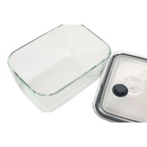 Lunch box Home ESPRIT Transparent polypropylene Borosilicate Glass 1,5 L