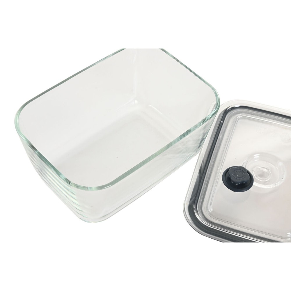 Lunch box Home ESPRIT Transparent polypropylene Borosilicate Glass 1,5 L