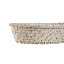 Set de basket Home ESPRIT Blanc Naturel Bambou Rotin 29 x 22 x 7 cm