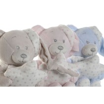 Fluffy toy Home ESPRIT Blue Beige Pink Polyester 20 x 10 x 15 cm (3 Units)