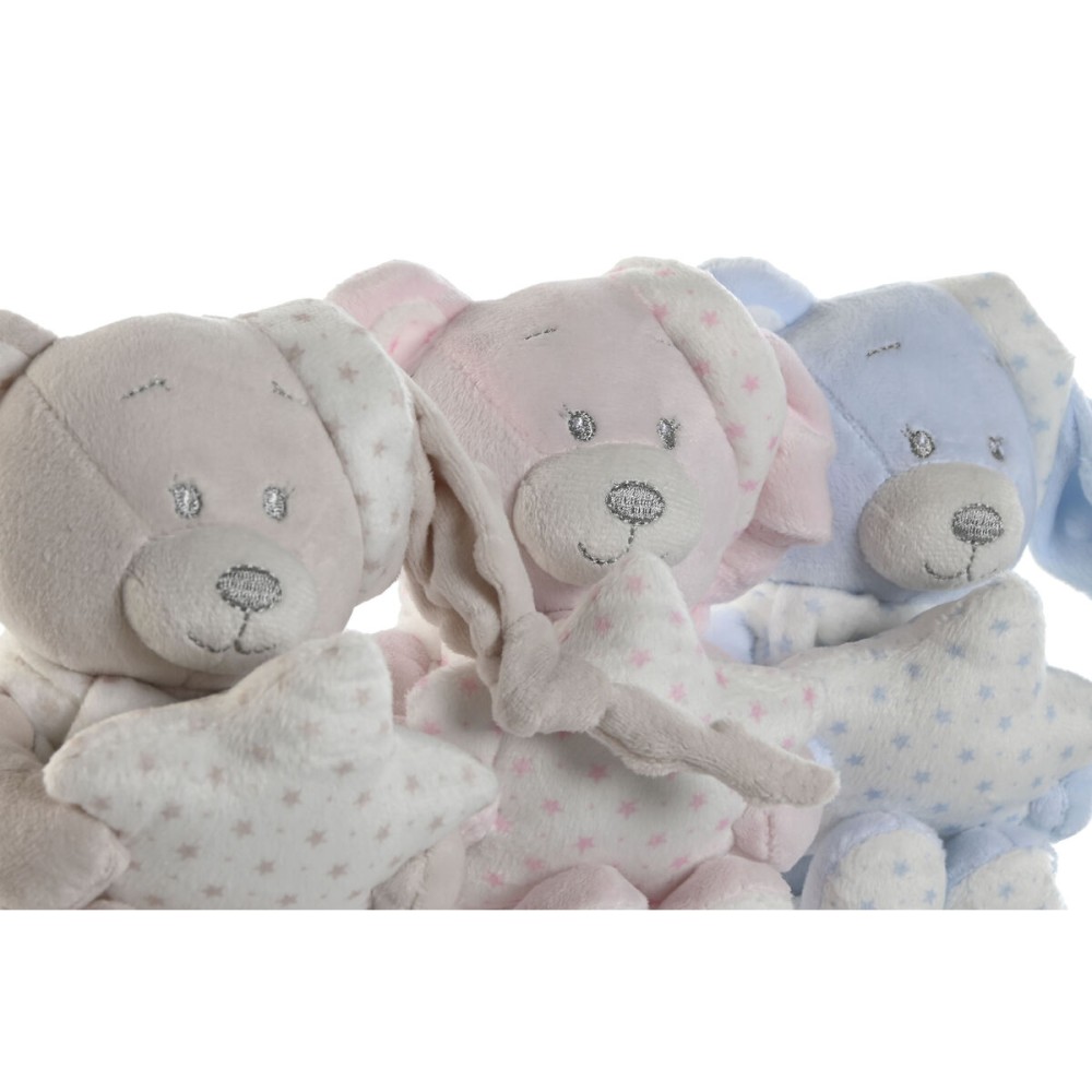 Plüschtier Home ESPRIT Blau Beige Rosa Polyester 20 x 10 x 15 cm (3 Stück)