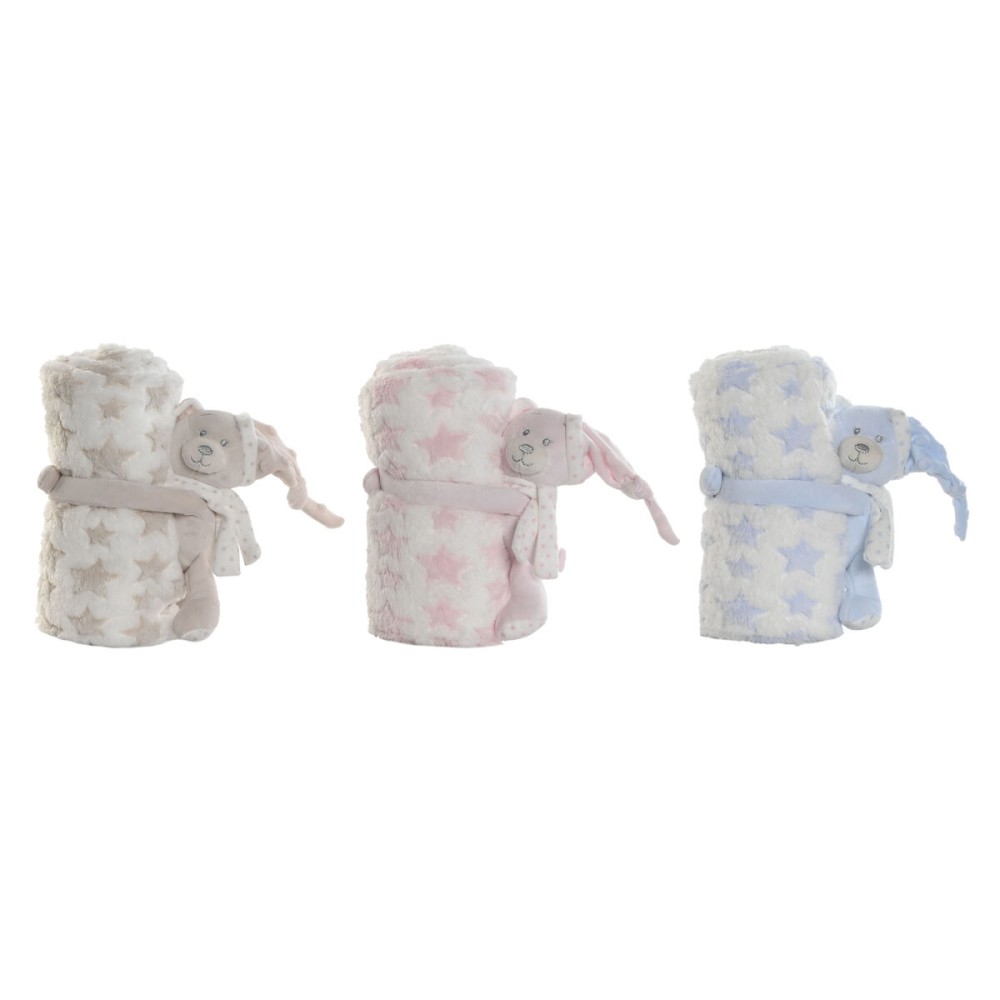 Baby-Geschenk-Set Home ESPRIT Blau Beige Rosa Polyester (3 Stück)