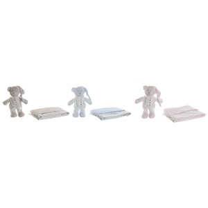 Baby-Geschenk-Set Home ESPRIT Blau Beige Rosa Polyester (3 Stück)