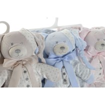Gift Set for Babies Home ESPRIT Blue Beige Pink Polyester (3 Units)