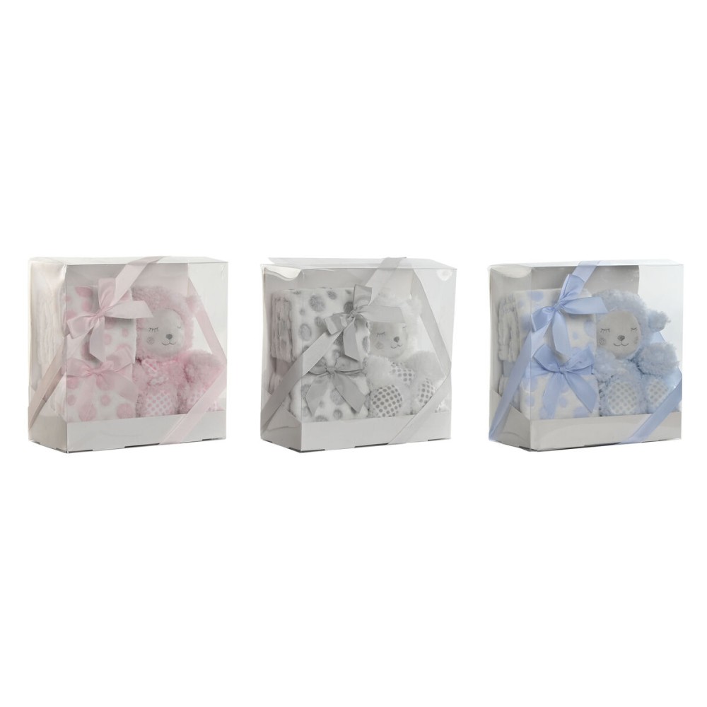 Baby-Geschenk-Set Home ESPRIT Blau Beige Rosa Polyester (3 Stück)