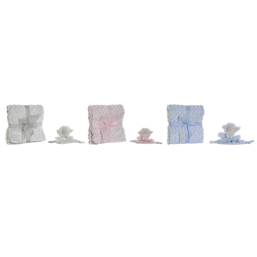 Baby-Geschenk-Set Home ESPRIT Blau Beige Rosa Polyester (3 Stück)
