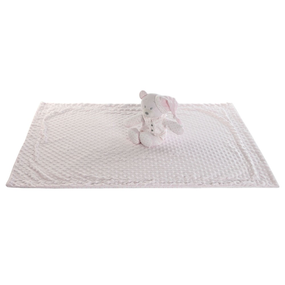 Coffret Bébé Home ESPRIT Bleu Beige Rose Polyester (3 Unités)