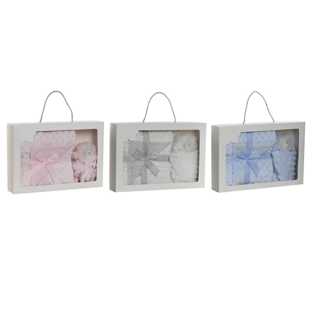 Gift Set for Babies Home ESPRIT Blue Beige Pink Polyester (3 Units)