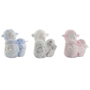 Baby-Geschenk-Set Home ESPRIT Blau Beige Rosa Polyester (3 Stück)