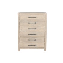 Chest of drawers Home ESPRIT Natural Romantic 88 x 40 x 122 cm