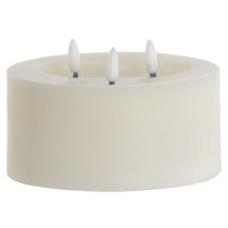 LED Kerze Home ESPRIT Beige 15 x 15 x 7 cm (AA)