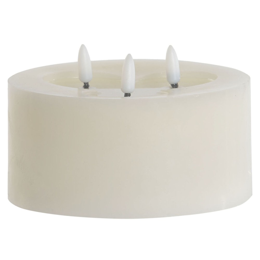 LED Kerze Home ESPRIT Beige 15 x 15 x 7 cm (AA)