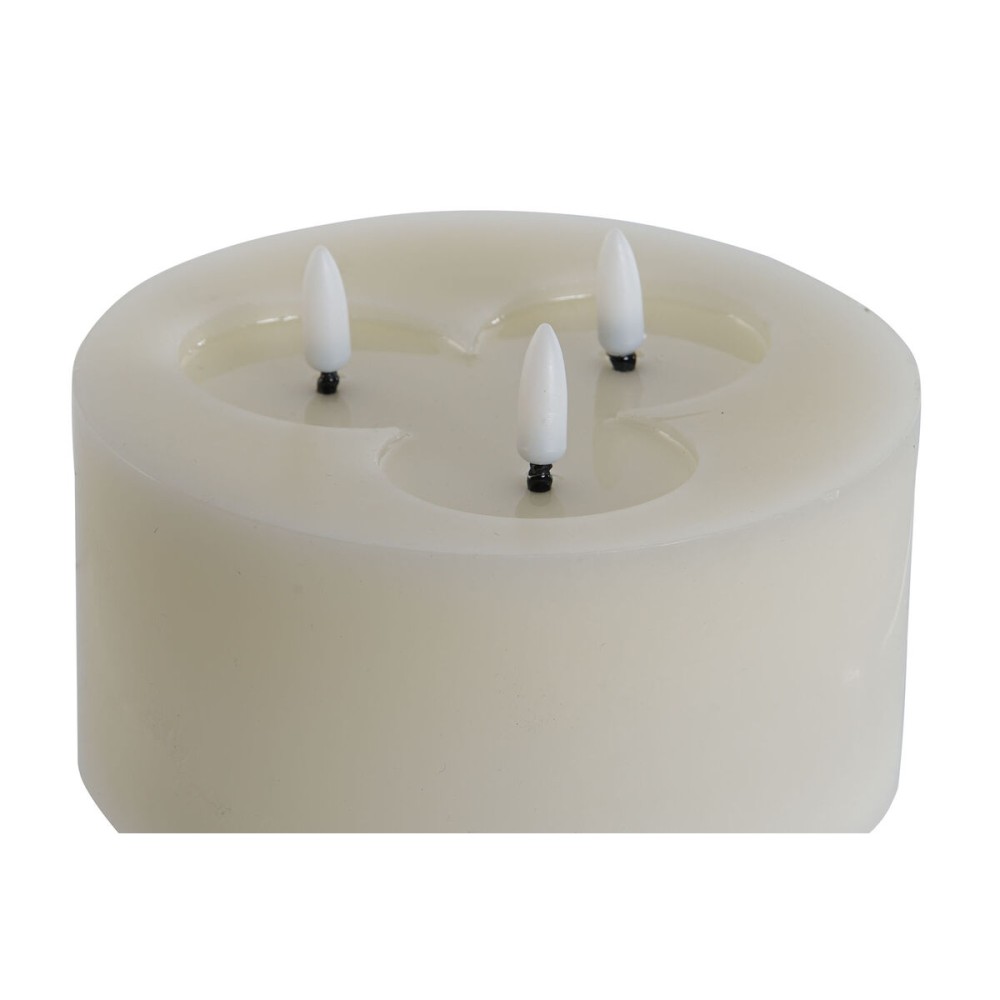 LED Kerze Home ESPRIT Beige 15 x 15 x 7 cm (AA)