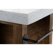 Kitchen furniture Home ESPRIT White Brown 168 x 76 x 92 cm