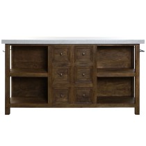 Meuble de cuisine Home ESPRIT Blanc Marron 168 x 76 x 92 cm