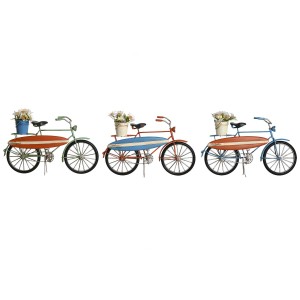 Deko-Figur Home ESPRIT Blau grün Orange 31 x 8,5 x 19 cm (3 Stück)