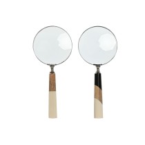 Deko-Figur Home ESPRIT zweifarbig Kolonial Lupe 10 x 2,5 x 24,5 cm (2 Stück)
