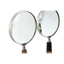 Decorative Figure Home ESPRIT Bicoloured Colonial Magnifying glass 10 x 2,5 x 24,5 cm (2 Units)